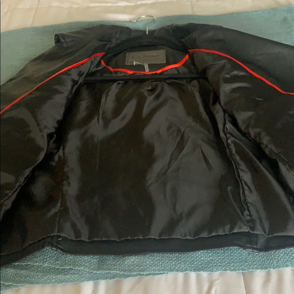 NWT Faux Leather Biker Jacket - Picture 4 of 10